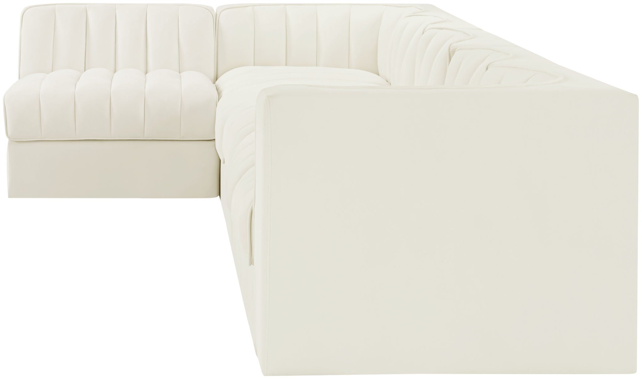 Rummi - Velvet Performance Fabric Upholstered 6 Piece Modular Sectional, L-Shaped (Right) - Urban Living Furniture (Los Angeles, CA)