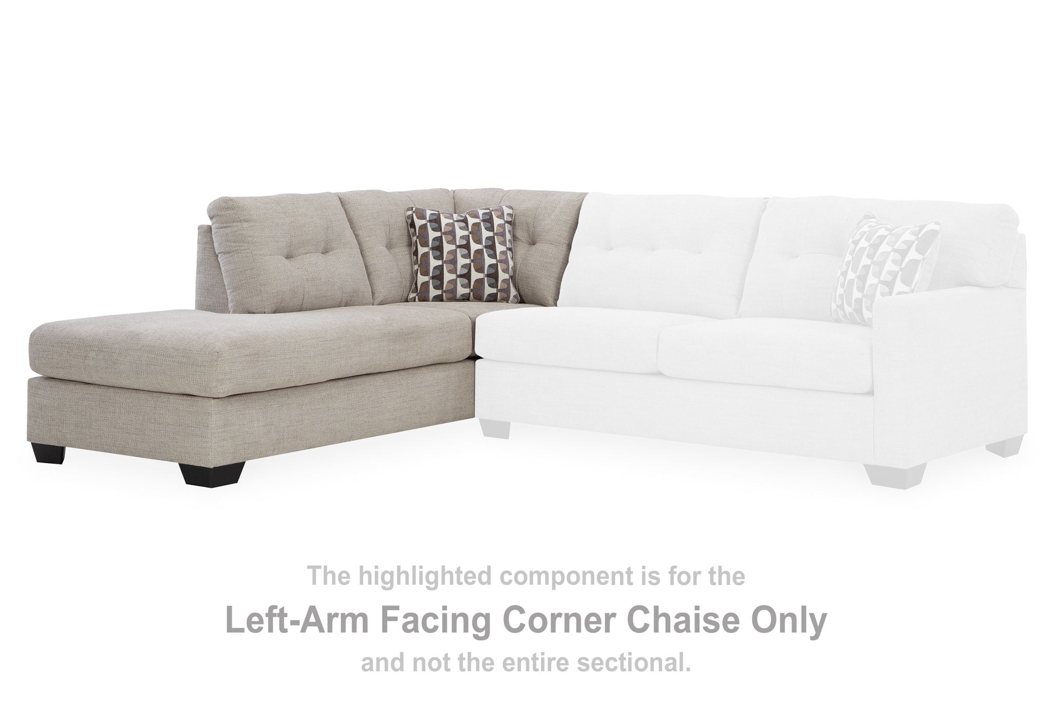 Mahoney - Pebble - Laf Corner Chaise - Urban Living Furniture (Los Angeles, CA)