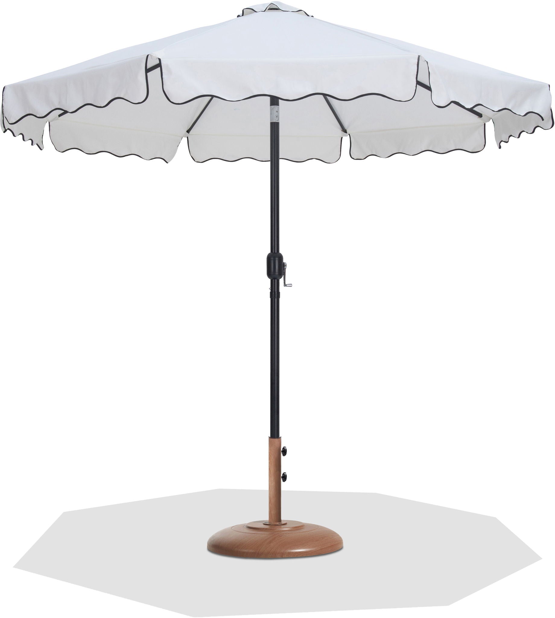 Amalfi - Patio Umbrella - Light Brown Base / Black Pole - Urban Living Furniture (Los Angeles, CA)