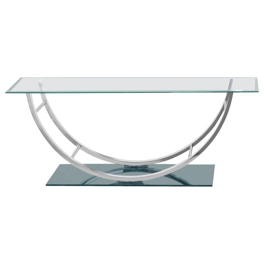 Danville - Rectangular U-Shaped Glass Top Table