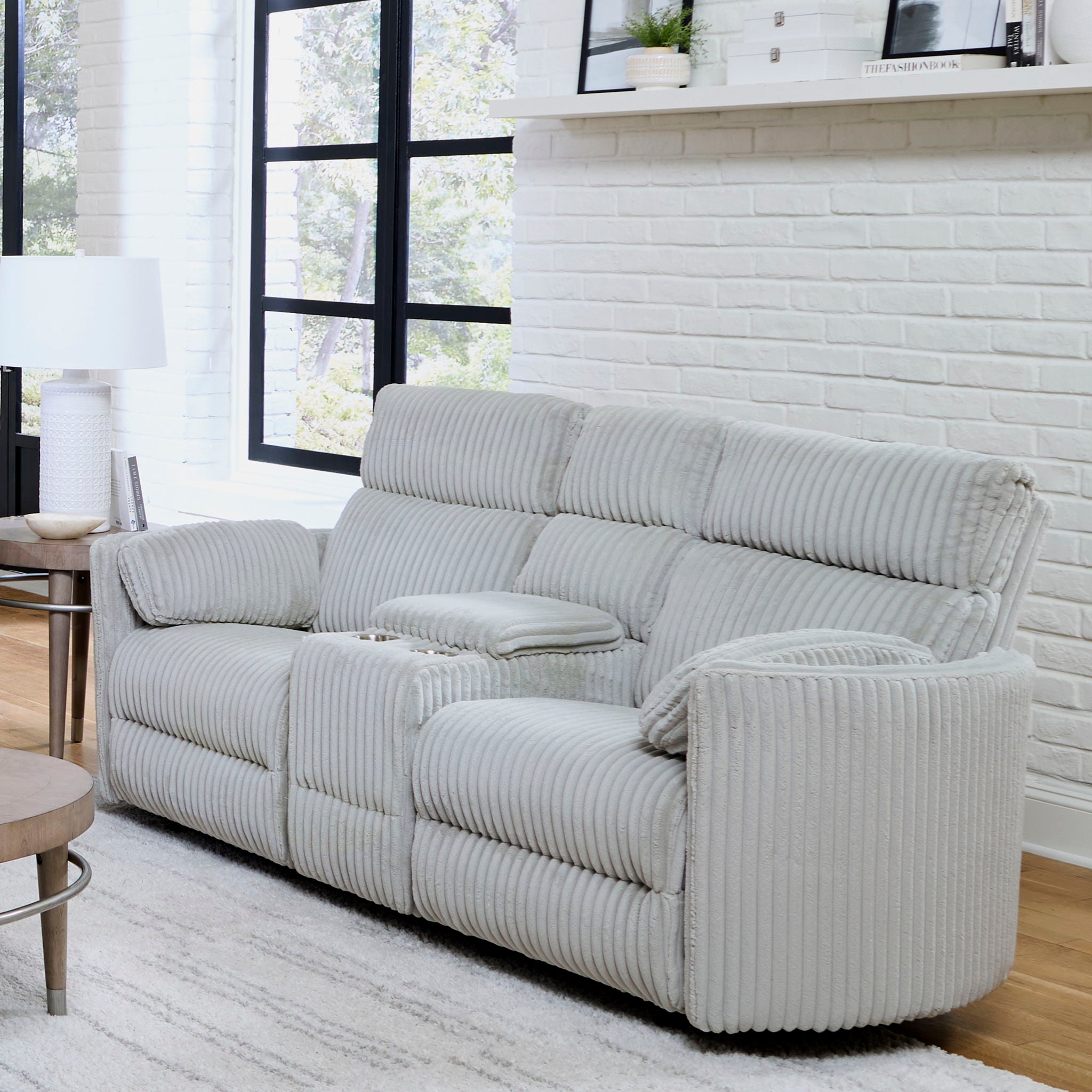 Radius - Power Glider Reclining Console Loveseat - Urban Living Furniture (Los Angeles, CA)