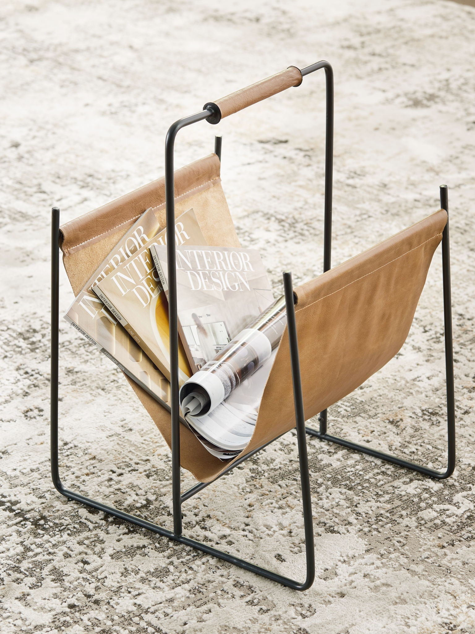 Faronworth - Brown / Black - Magazine Rack - Urban Living Furniture (Los Angeles, CA)