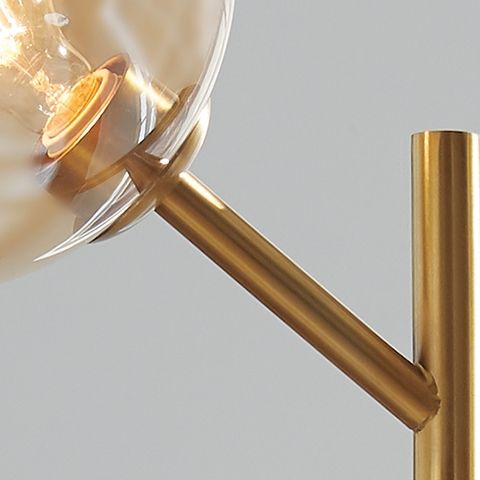 Abanson - Metal Floor Lamp - Amber / Gold Finish - Urban Living Furniture (Los Angeles, CA)