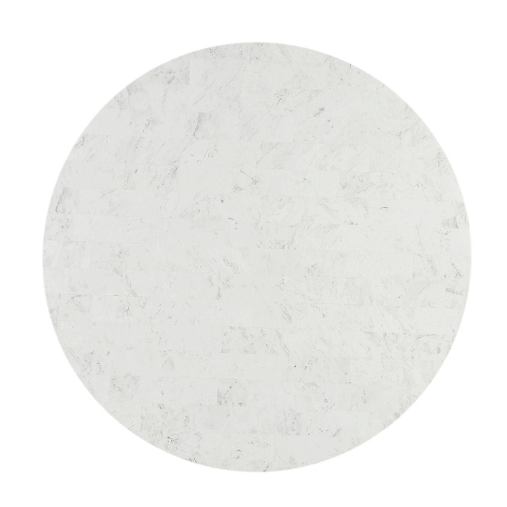 Kala - Round Dining Table With Marble Top - Natural Marble Top & Oak - Urban Living Furniture (Los Angeles, CA)