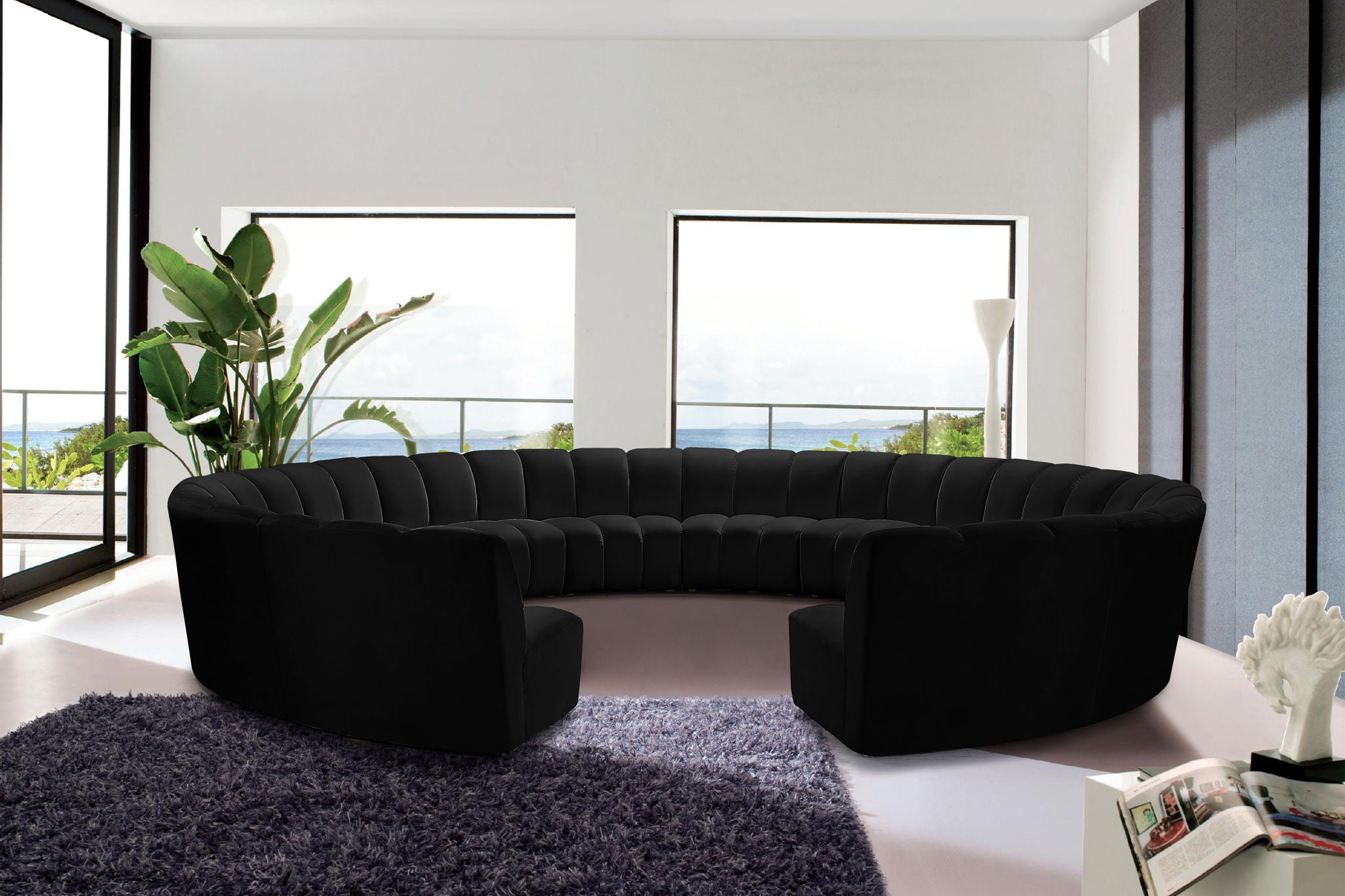 Infinity - 12 Piece Velvet Modular Sectional - Urban Living Furniture (Los Angeles, CA)