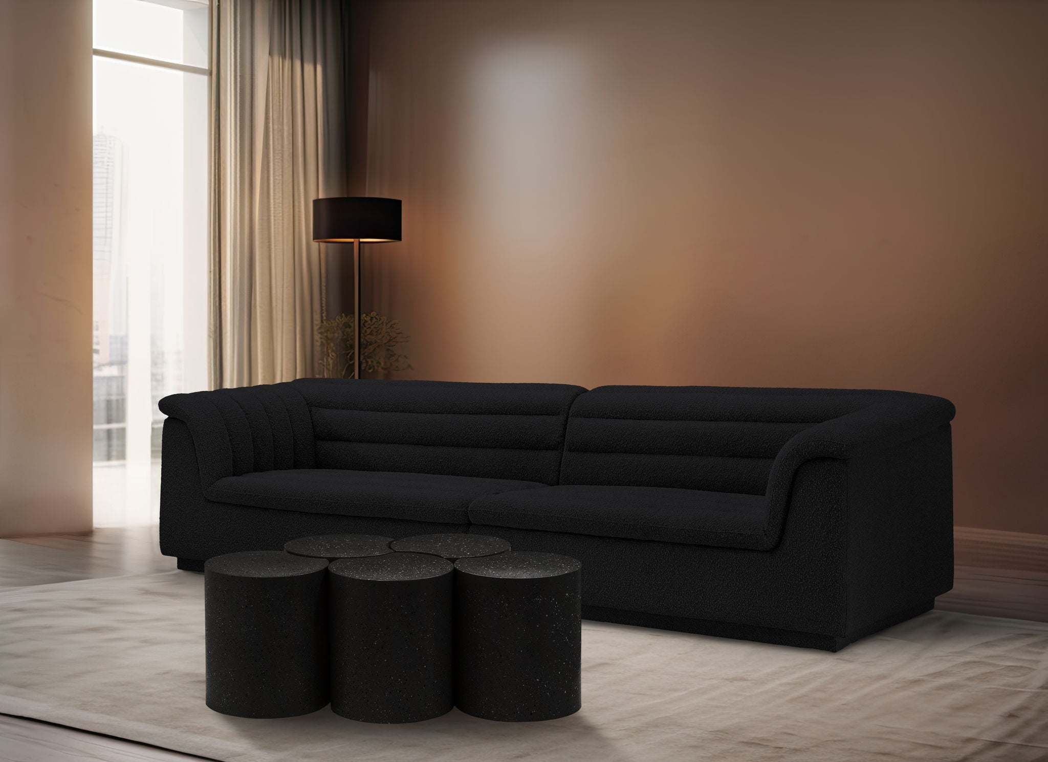 Dimple - 5 Piece Modular Coffee Table - Terazzo Finish - Urban Living Furniture (Los Angeles, CA)
