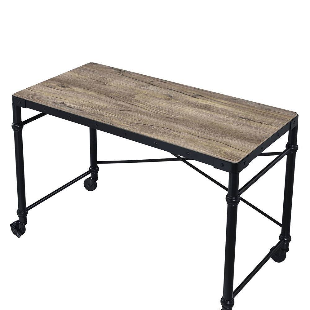 Oklarth - Writing Desk - Rustic Oak & Black - Urban Living Furniture (Los Angeles, CA)
