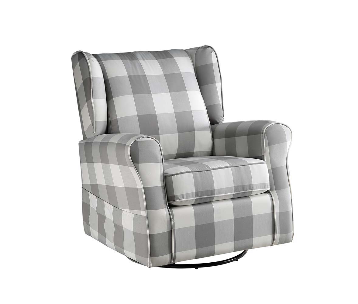Patli - Swivel Chair With Glider - Gray Fabric - Urban Living Furniture (Los Angeles, CA)