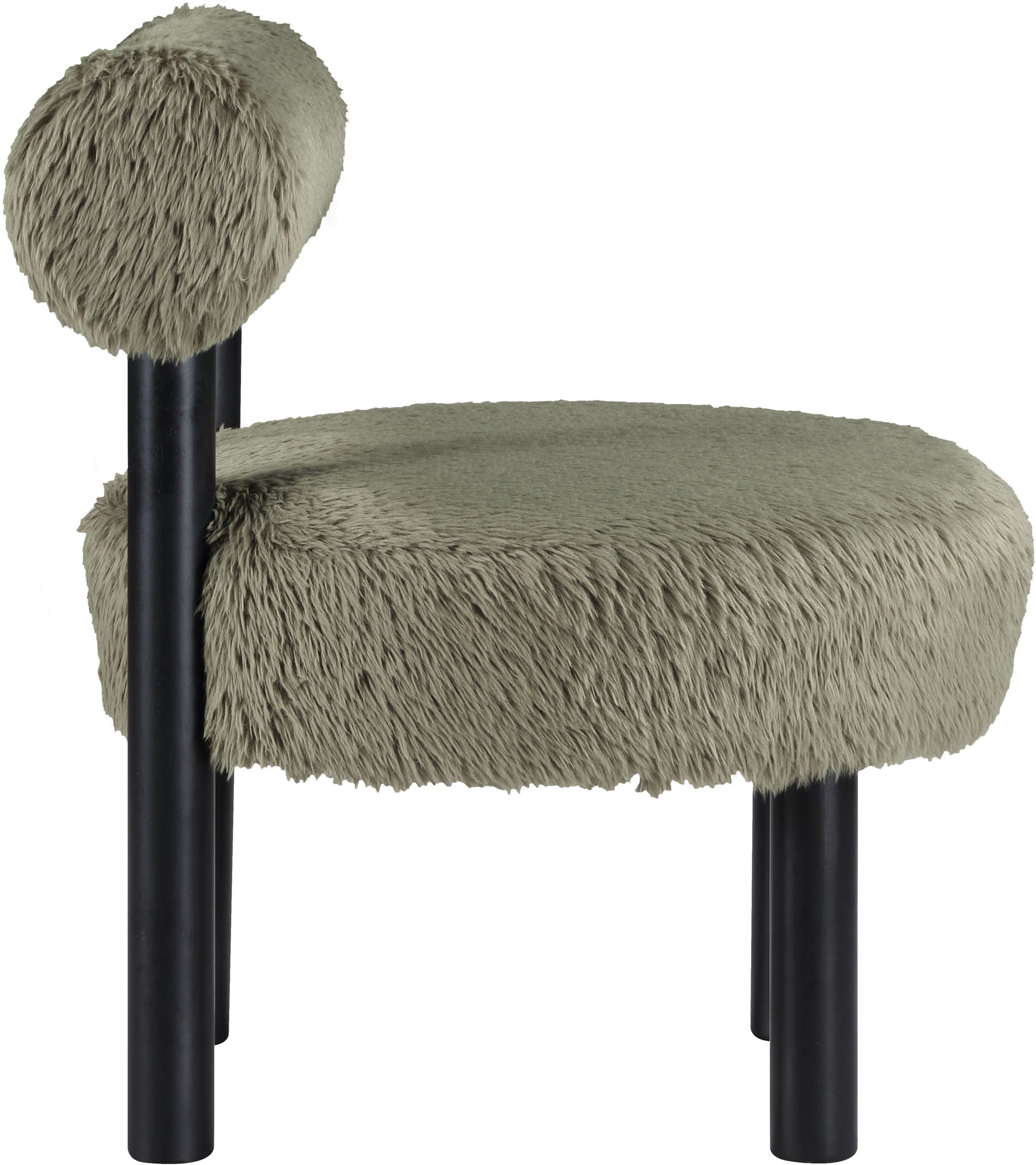 Ambre - Vegan Shearling Fabric Upholstered Accent Chair - Urban Living Furniture (Los Angeles, CA)