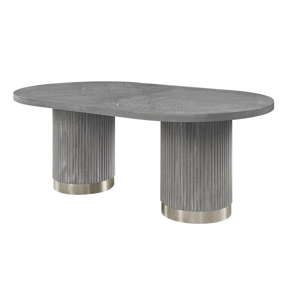 Adalynn - Dining Table With 2 Leaves - Weathered Gray Oak - Urban Living Furniture (Los Angeles, CA)