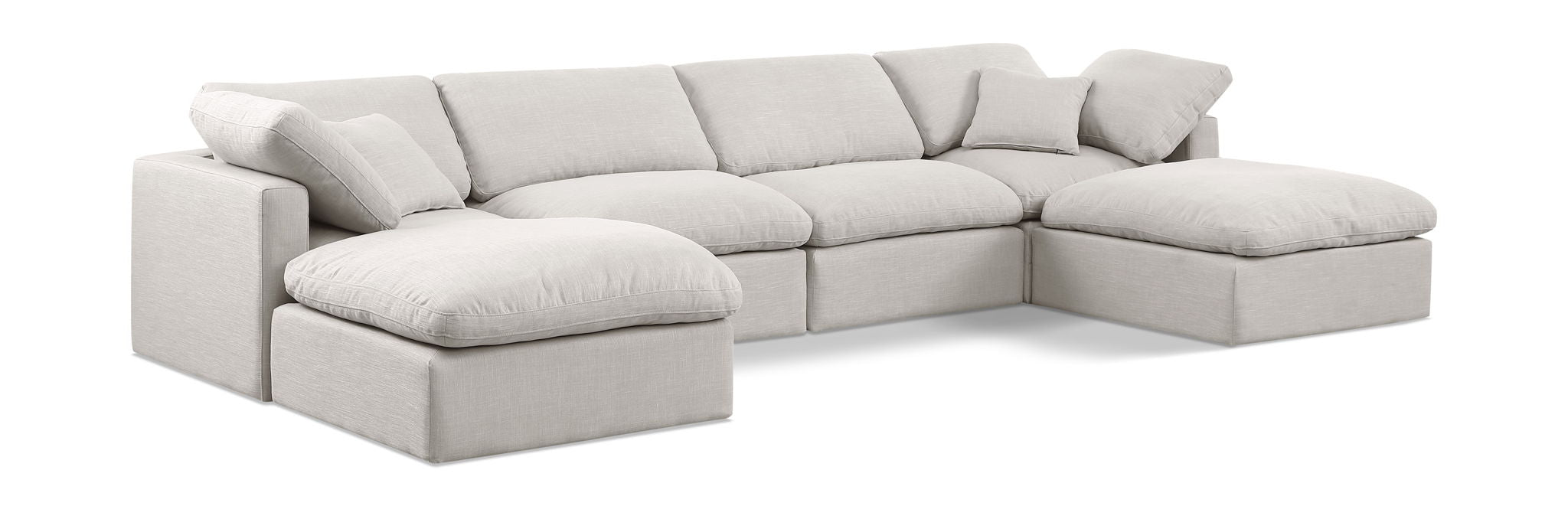 Indulge - Linen 6 Piece Modular Double Chaise Sectional - Urban Living Furniture (Los Angeles, CA)