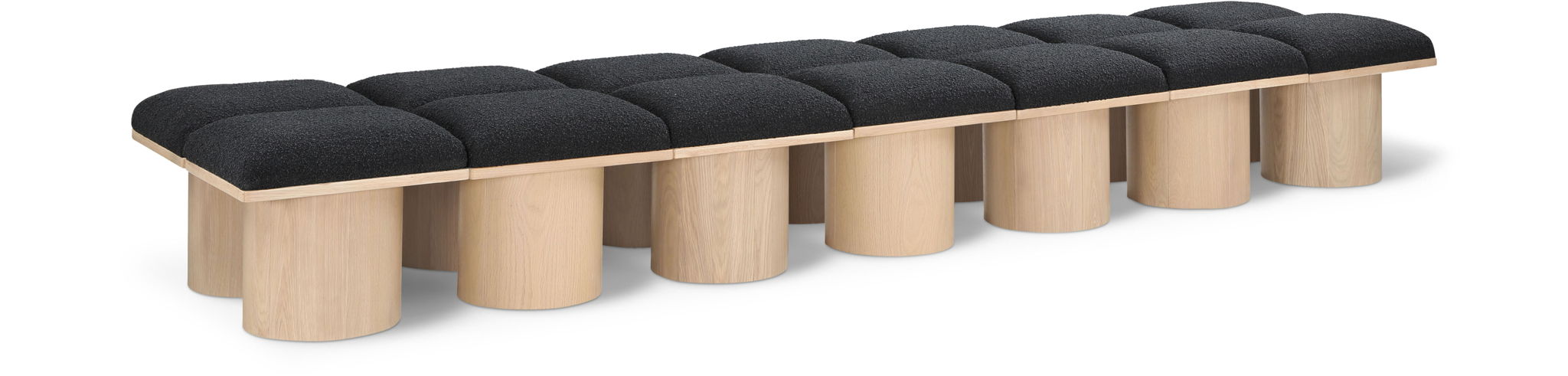 Pavilion - 14 Piece Modular Bench With Natural Base - Urban Living Furniture (Los Angeles, CA)