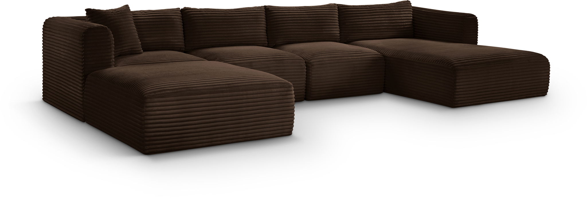 Shaggy - 5 Piece Modular Sectional With Chaise And Ottoman - Urban Living Furniture (Los Angeles, CA)