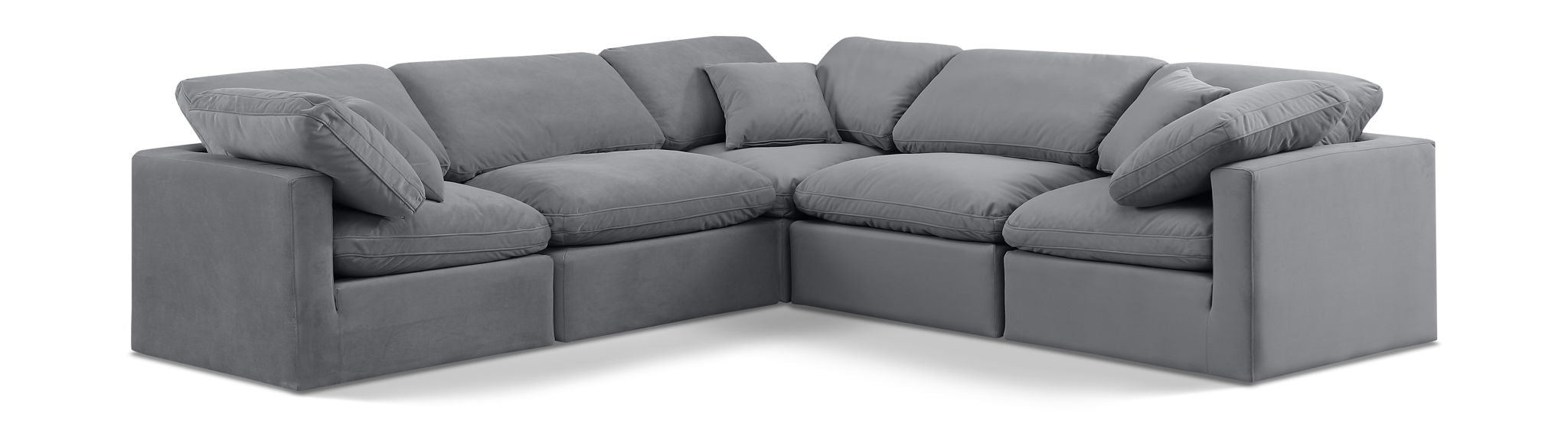 Indulge - Velvet 5 Piece Modular Corner Sectional - Urban Living Furniture (Los Angeles, CA)