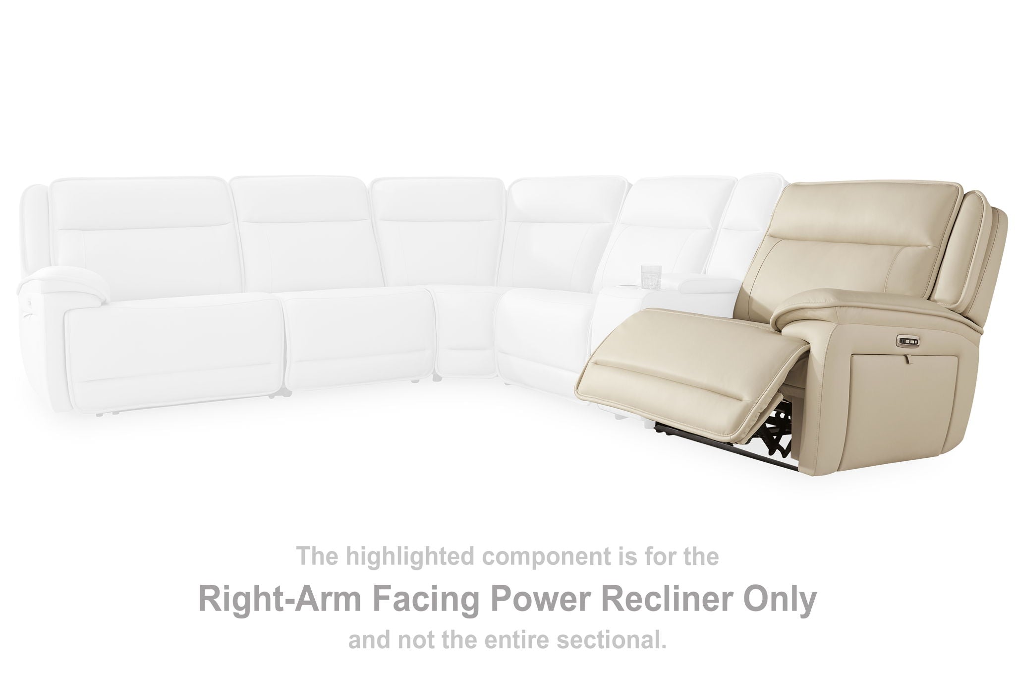 Double Deal - Almond - Raf Zero Wall Power Recliner - Urban Living Furniture (Los Angeles, CA)