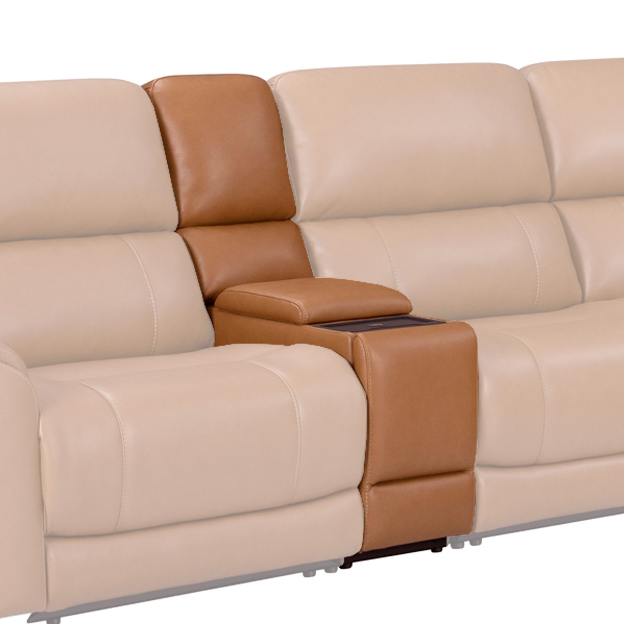 Hancock - Entertainment Tilt Console With Wireless Charger - Apple Cider - Urban Living Furniture (Los Angeles, CA)