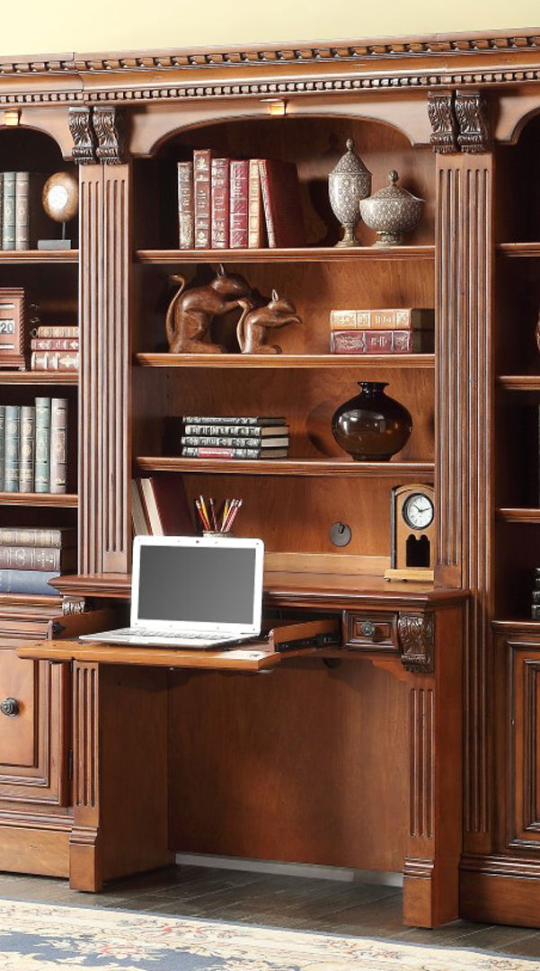 Huntington - Library Desk (2 piece) - Antique Vintage Pecan - Urban Living Furniture (Los Angeles, CA)