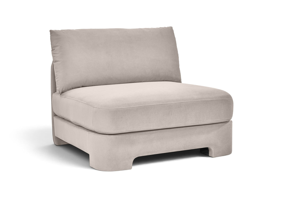 Hammond - Velvet Performance Fabric Upholstered Armless Chair
