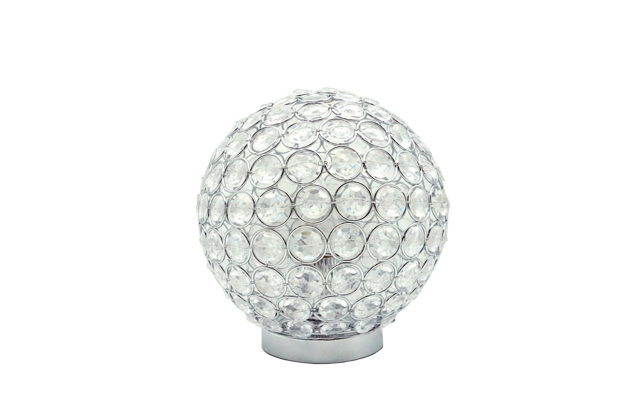 Crystal Globe - Table Lamp - Pearl Silver - Urban Living Furniture (Los Angeles, CA)