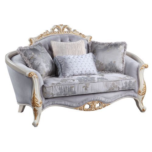 Galelvith - Loveseat With 4 Pillows - Gray Fabric - Urban Living Furniture (Los Angeles, CA)
