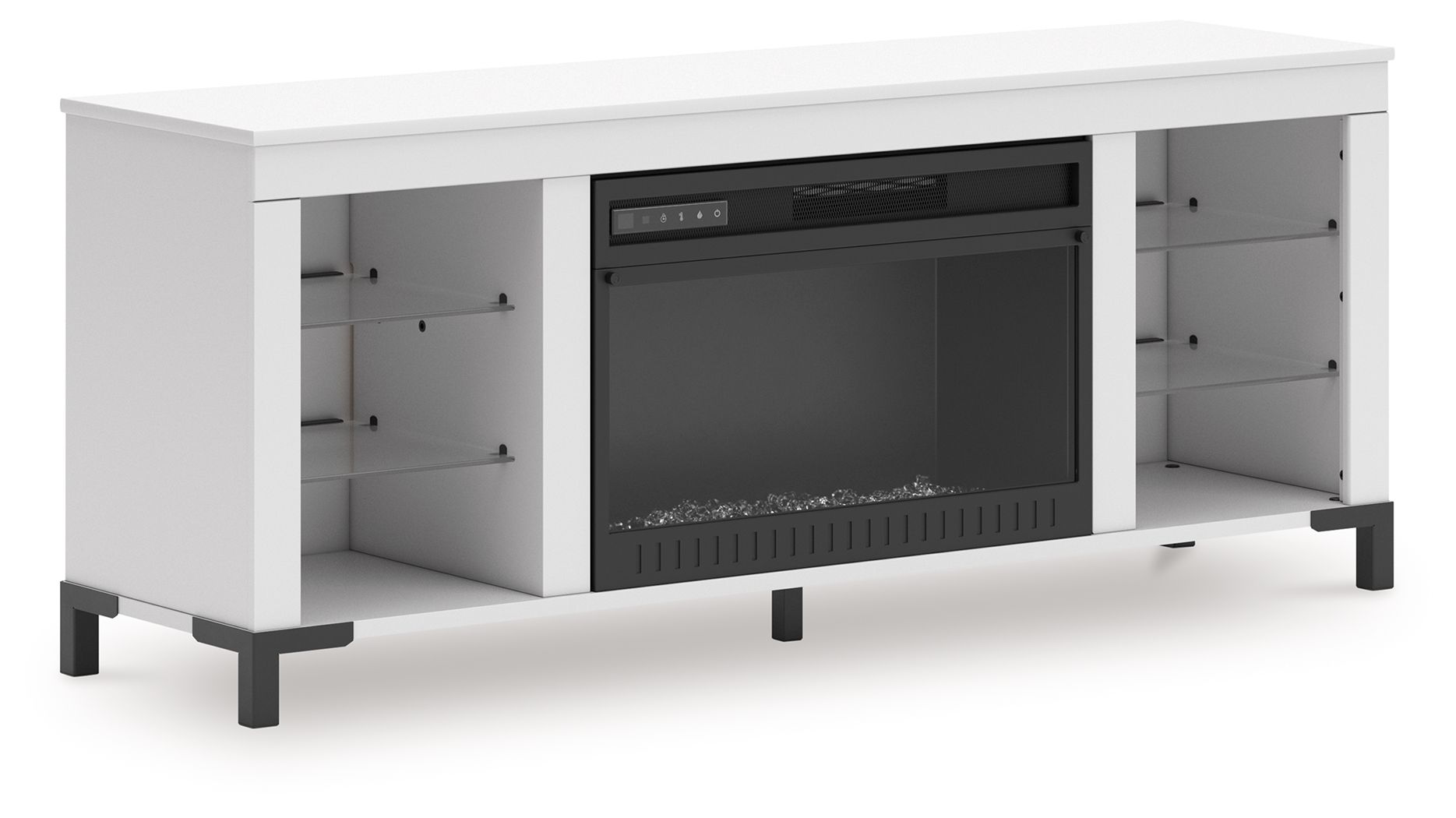 Brollevi - White - TV Stand With Fireplace - Urban Living Furniture (Los Angeles, CA)