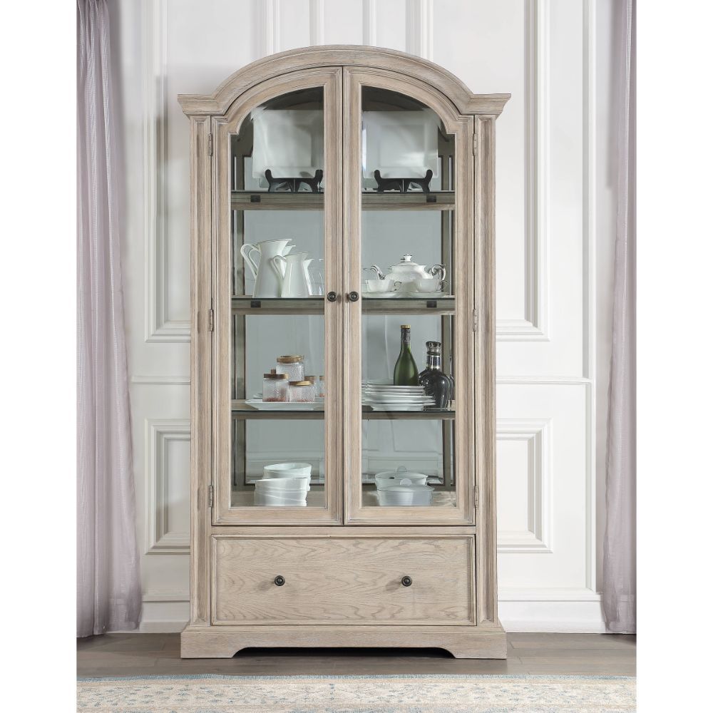 Wynsor - Curio Cabinet - Antique White - Urban Living Furniture (Los Angeles, CA)
