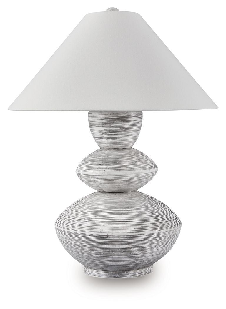 Brickdon - Distressed White - Poly Table Lamp - Urban Living Furniture (Los Angeles, CA)