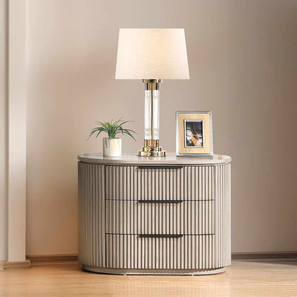 Leanna - Nightstand With USB Port - Light Oak - Urban Living Furniture (Los Angeles, CA)