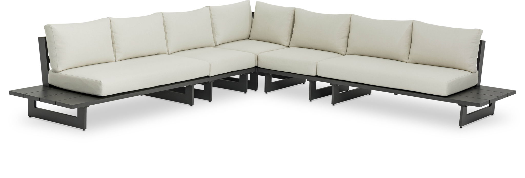 Maldives - 5 Piece Water Resistant Outdoor Patio Modular Sectional With Gray Base - Urban Living Furniture (Los Angeles, CA)