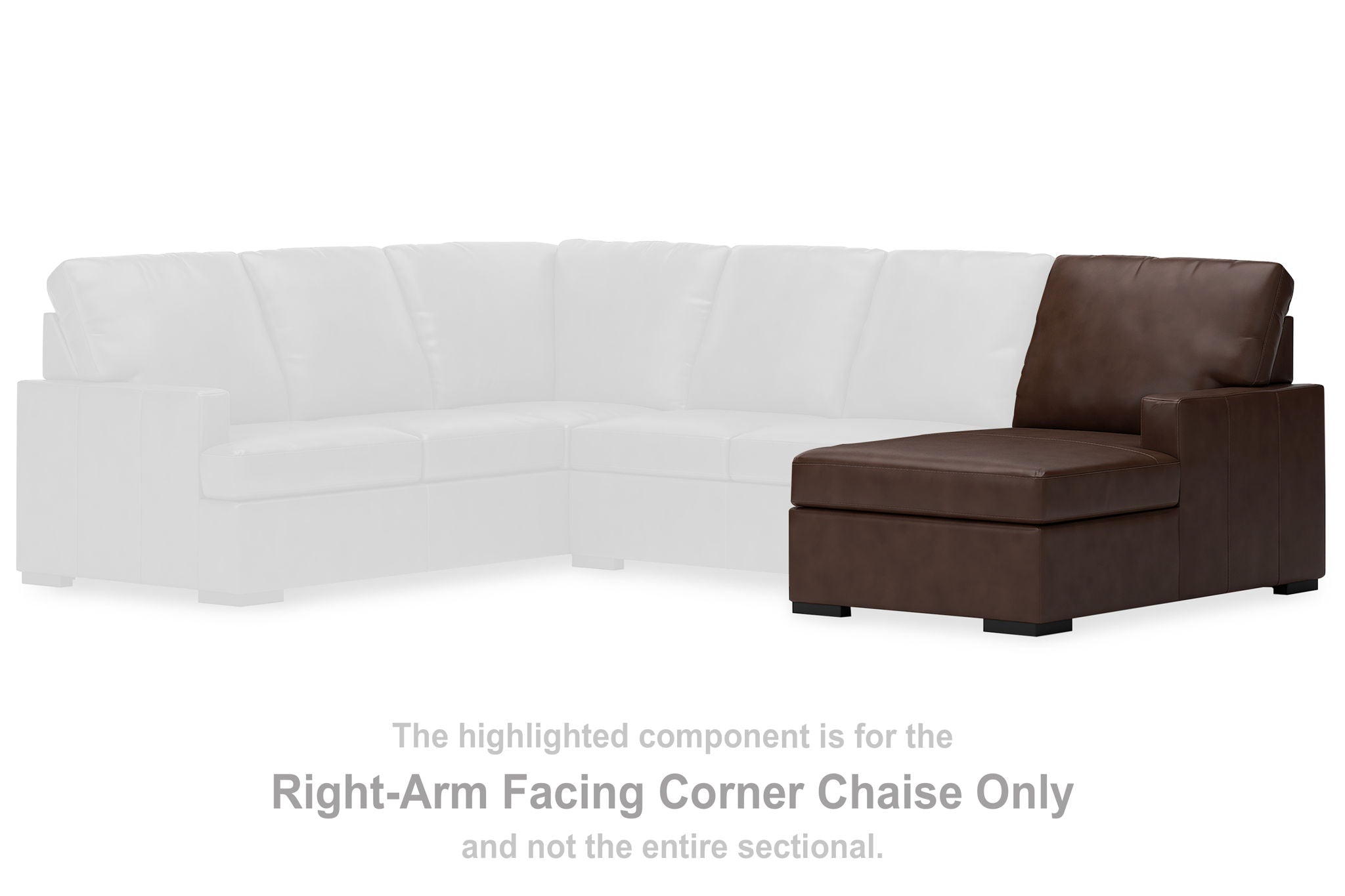 McDowlan - RAF Corner Chaise - Coffee - Urban Living Furniture (Los Angeles, CA)