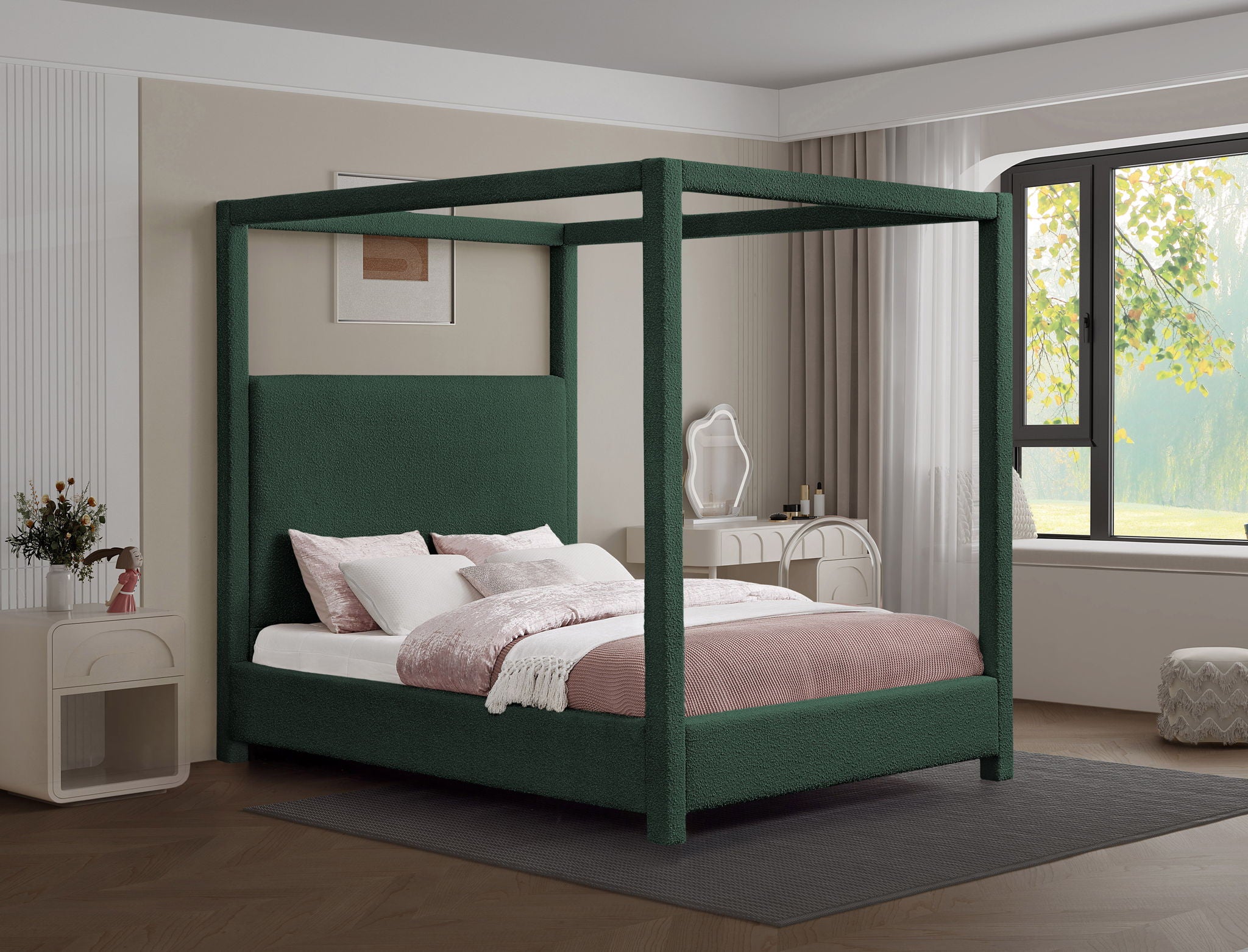 Eden - Boucle Fabric Upholstered Bed - Urban Living Furniture (Los Angeles, CA)