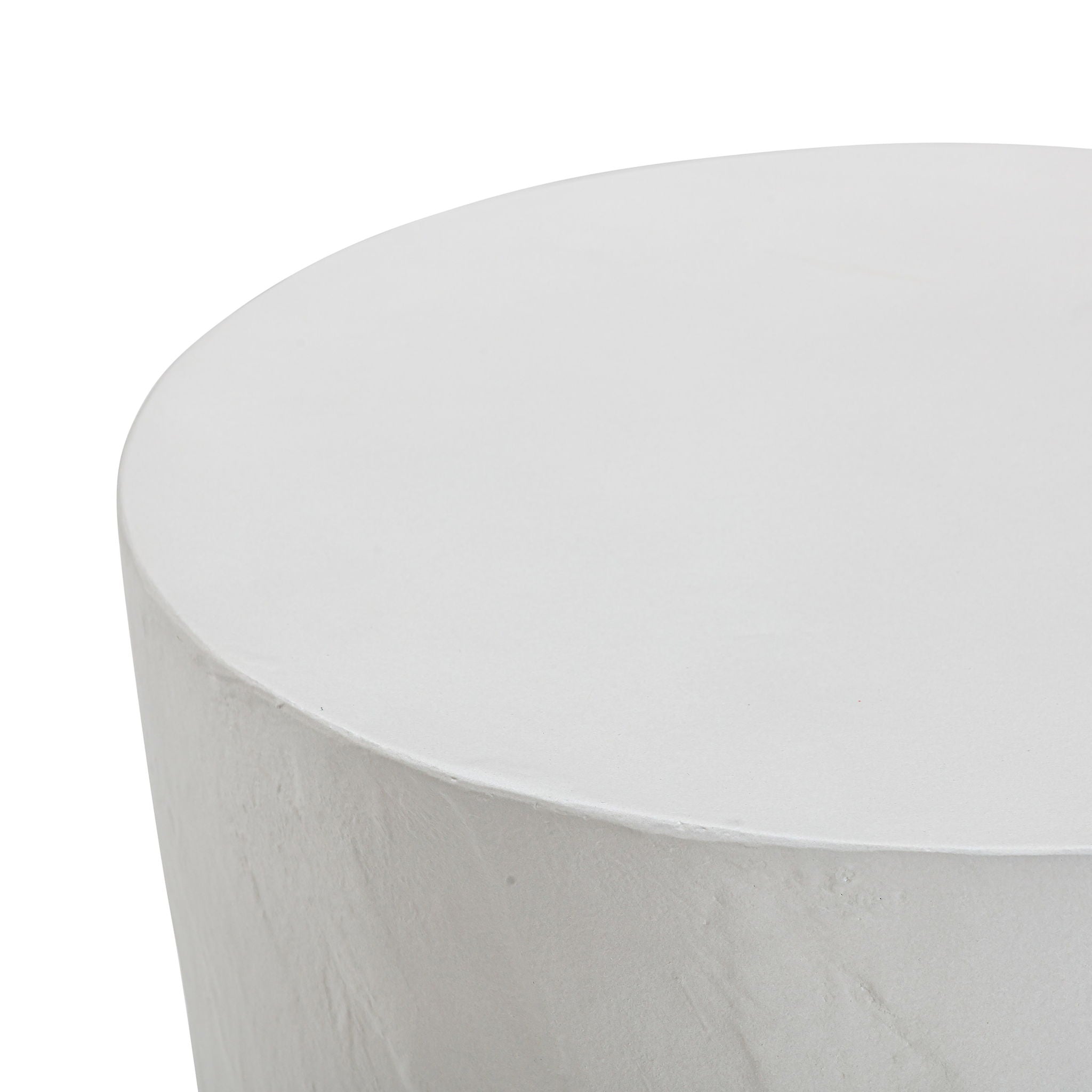 Margot - Faux Plaster Indoor / Outdoor Concrete Stool - Light Gray