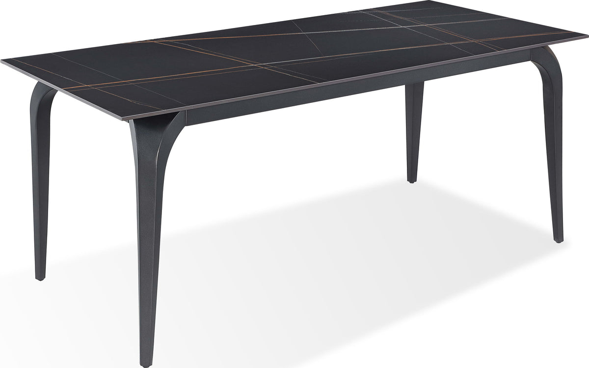 Nicoya - Stone Top And Metal Base Rectangular Dining Table