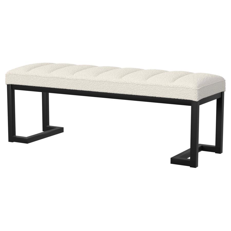 Mesa - Boucle Upholstered Tufted Accent Bench - Urban Living Furniture (Los Angeles, CA)