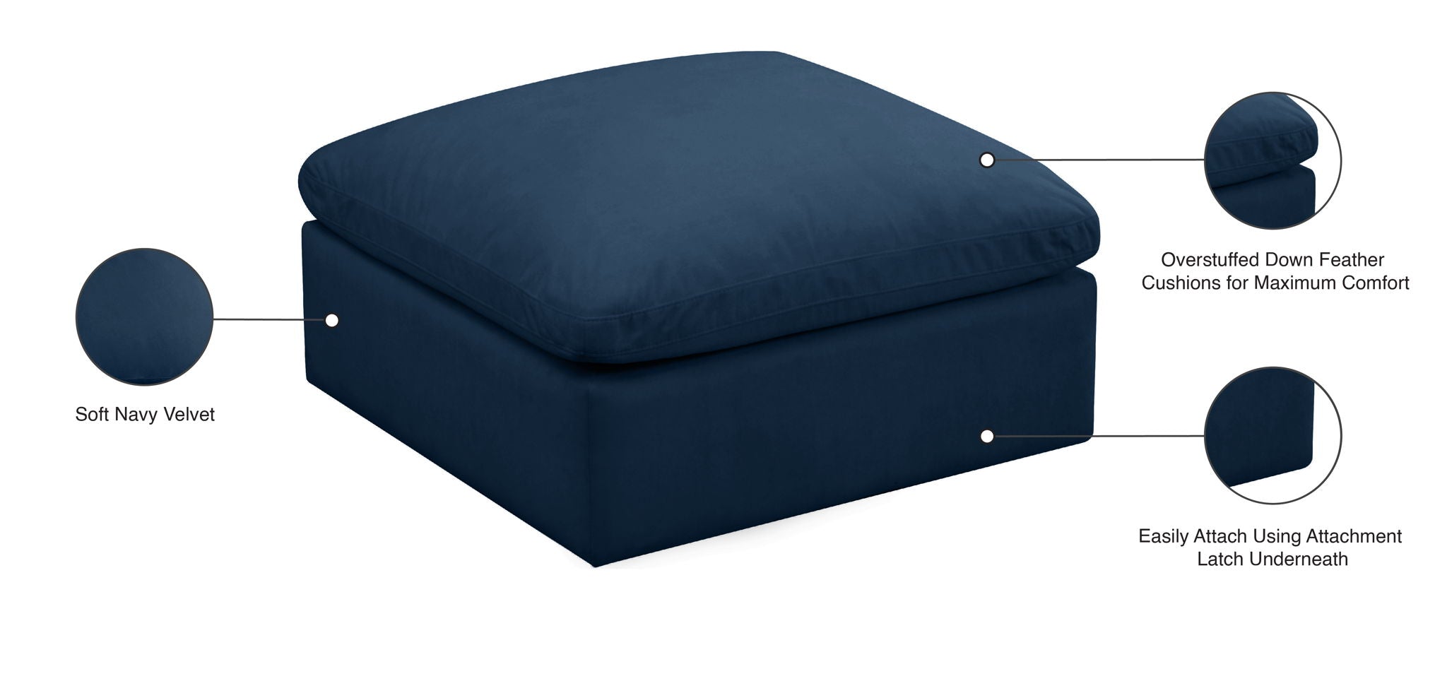 Plush - Modular Ottoman - Urban Living Furniture (Los Angeles, CA)