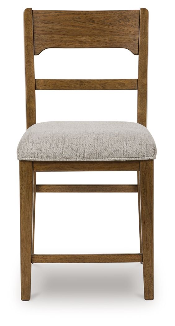 Cabalynn - Oatmeal / Light Brown - Upholstered Barstool (Set of 2) - Urban Living Furniture (Los Angeles, CA)