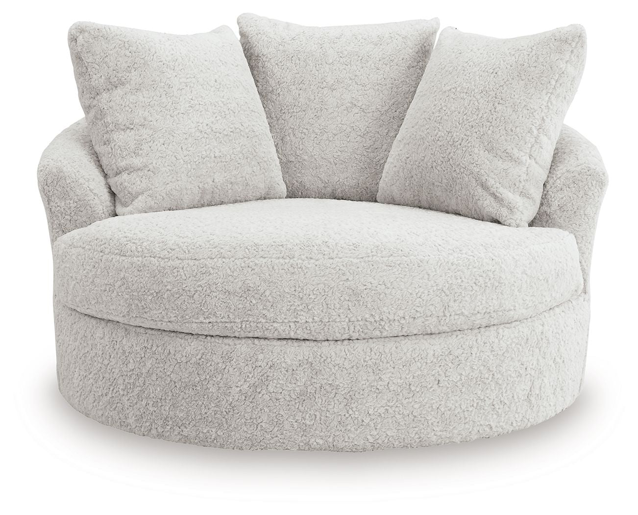 Cuddle Plush - Oversized Swivel Accent Chair - Arctic - Urban Living Furniture (Los Angeles, CA)