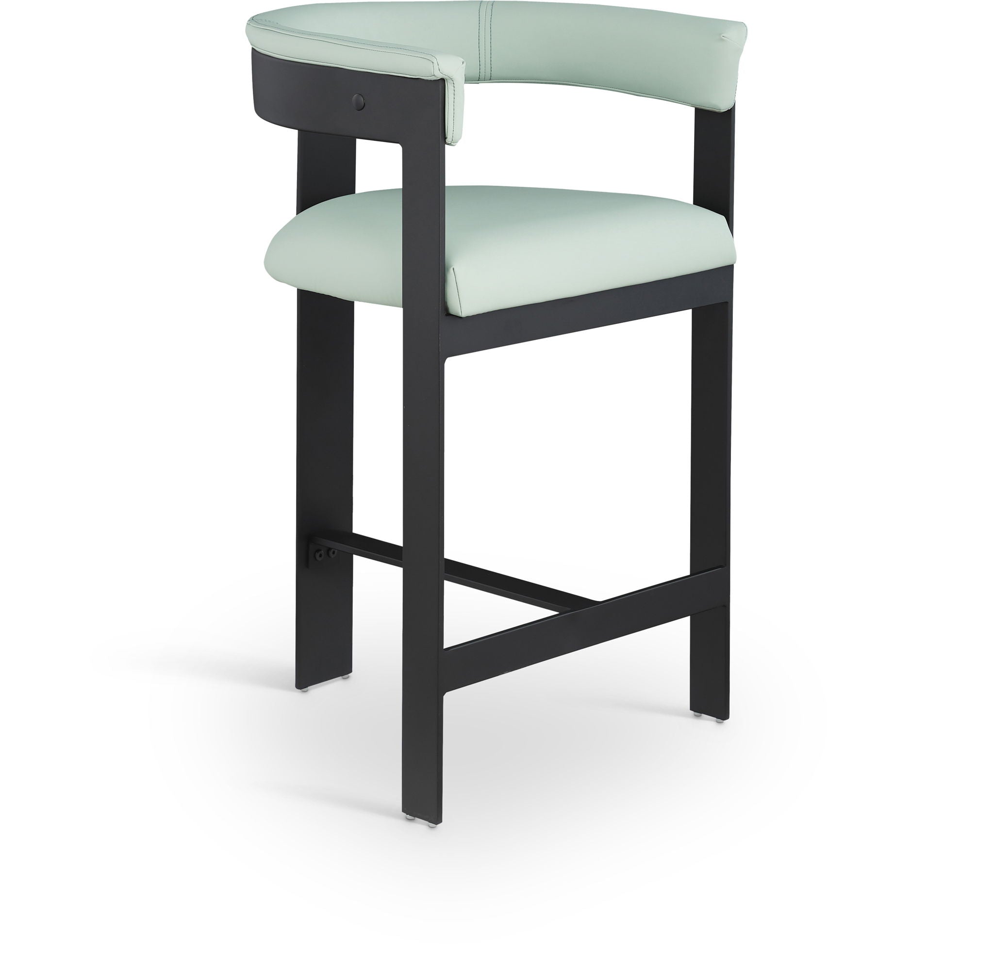Romeo - Faux Leather Counter Stool With Black Base (Set of 2) - Urban Living Furniture (Los Angeles, CA)