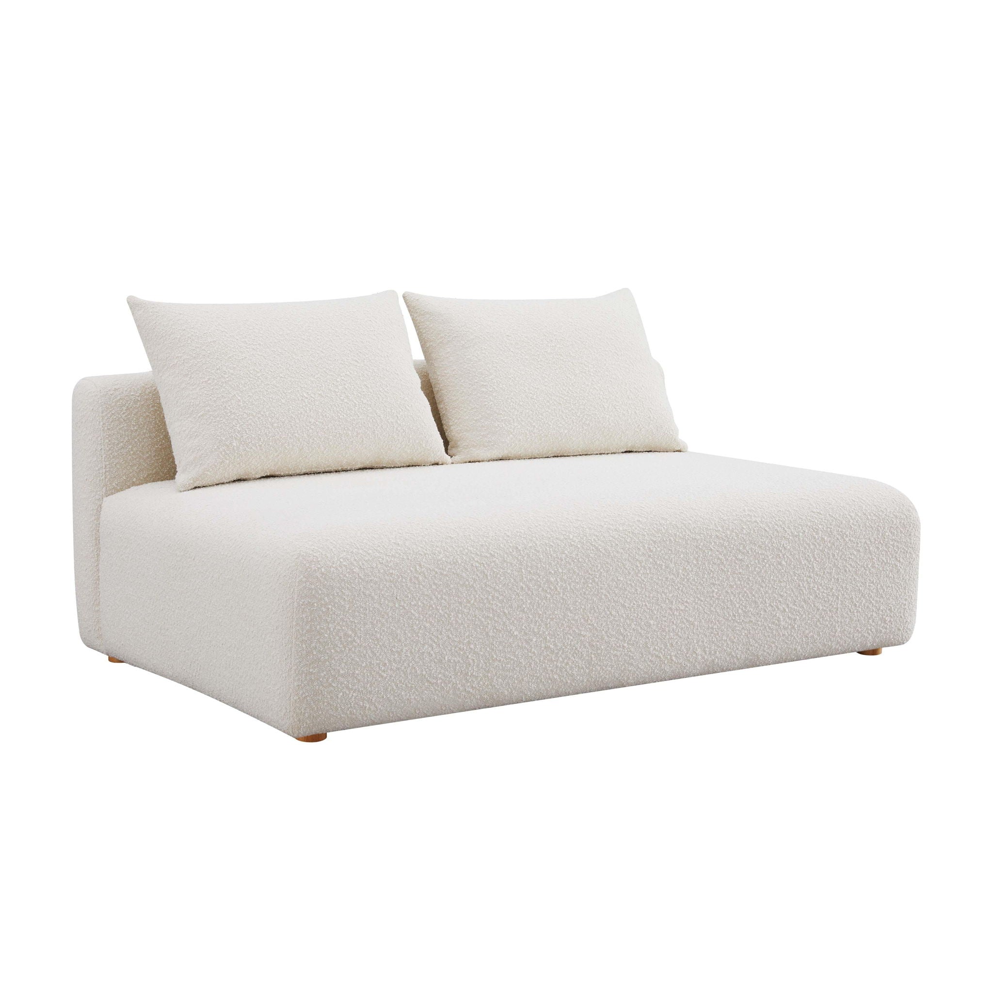 Hangover - Boucle Modular Loveseat - Cream - Urban Living Furniture (Los Angeles, CA)
