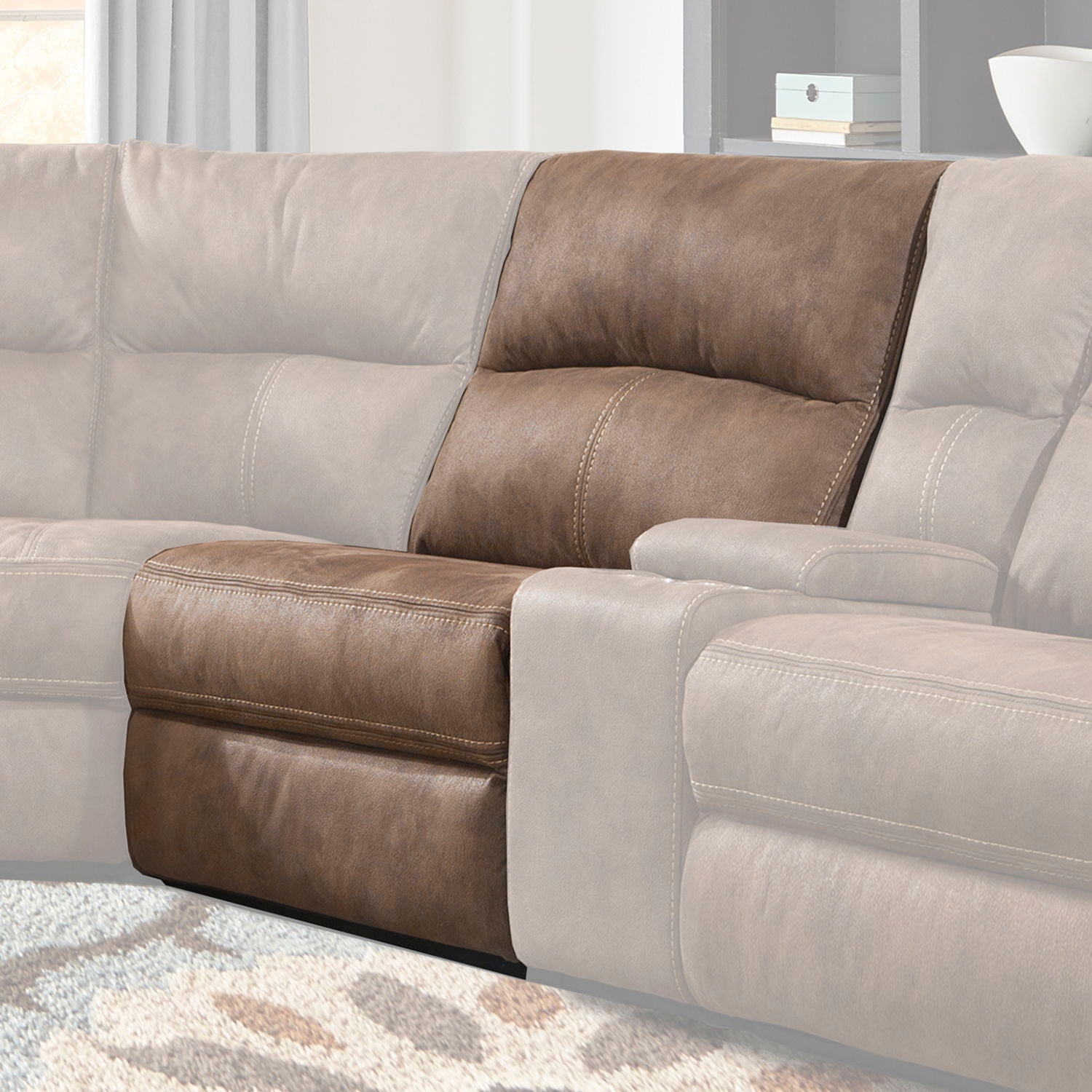 Polaris - Manual Armless Recliner - Kahlua - Urban Living Furniture (Los Angeles, CA)