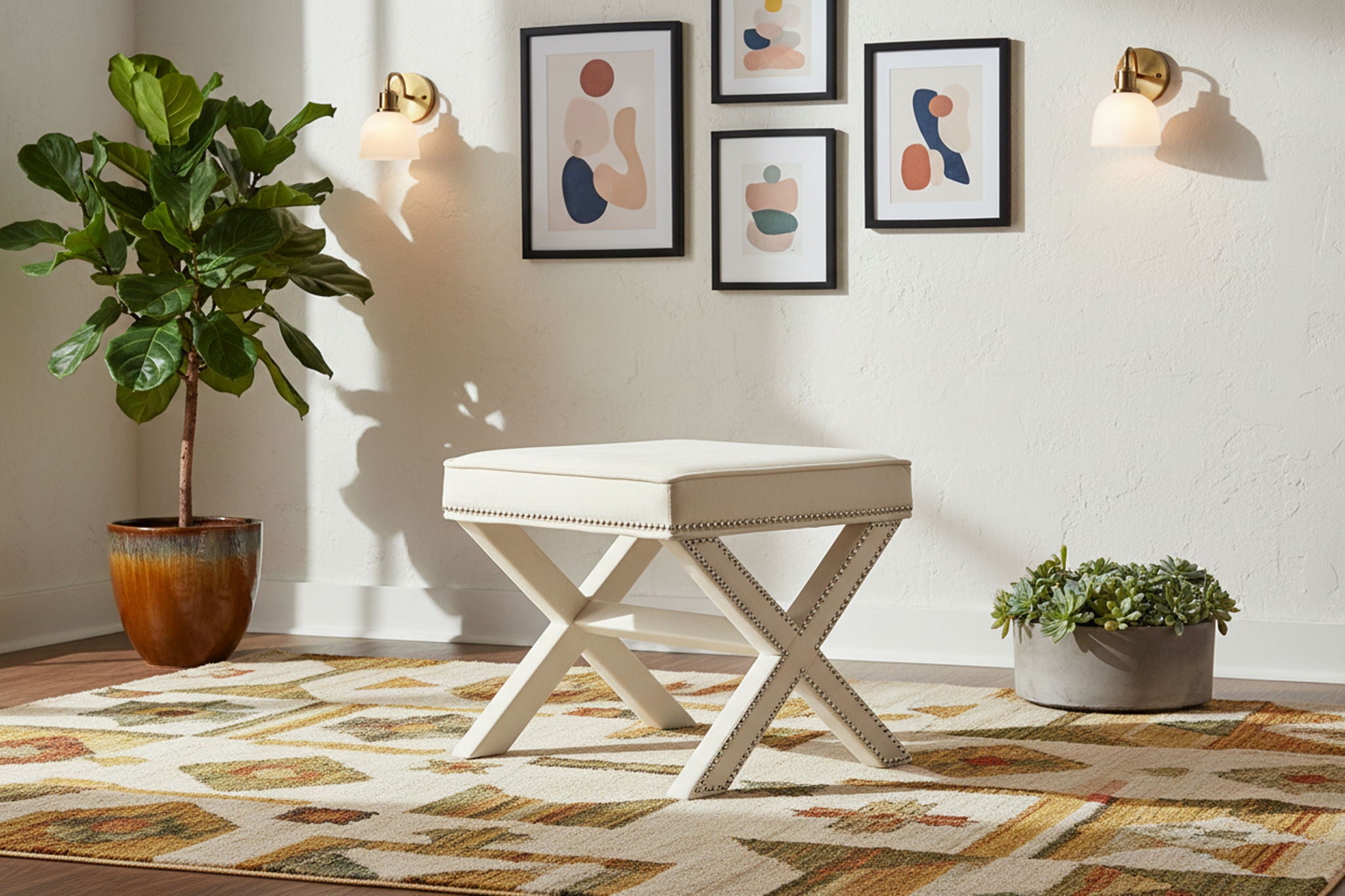 Nixon - Bench Ottoman - Urban Living Furniture (Los Angeles, CA)