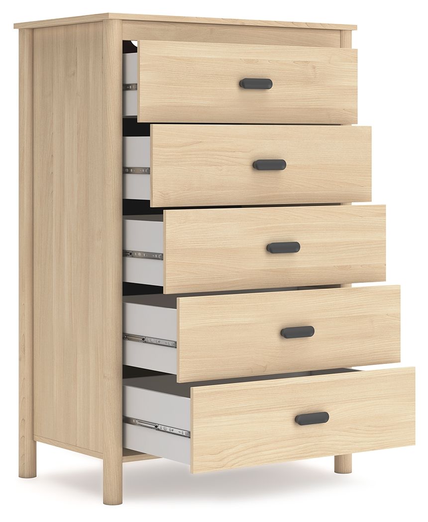 Cabinella - Tan - Five Drawer Chest - Urban Living Furniture (Los Angeles, CA)