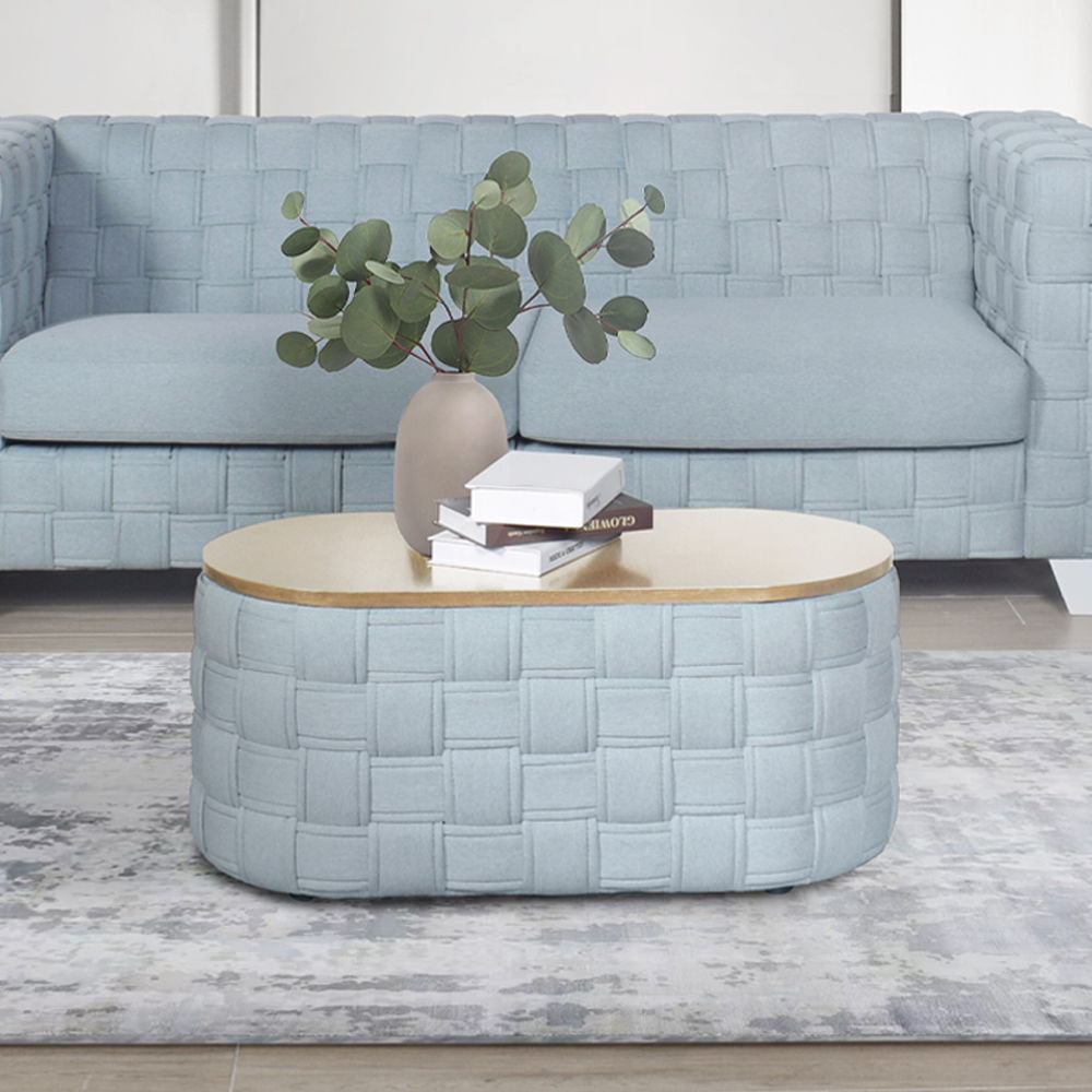 Saree - Coffee Table - Light Teal - Urban Living Furniture (Los Angeles, CA)