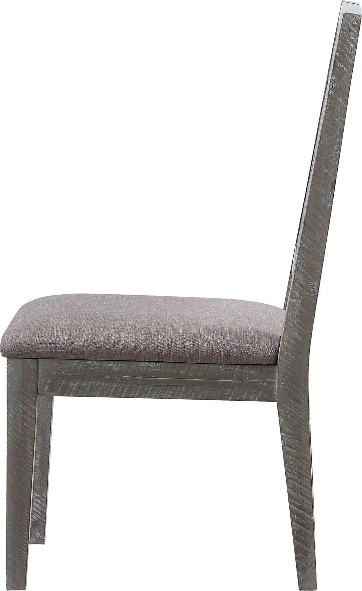 Herringbone - Solid Wood Upholstered Dining Chair (Set of 2) - Rustic Latte