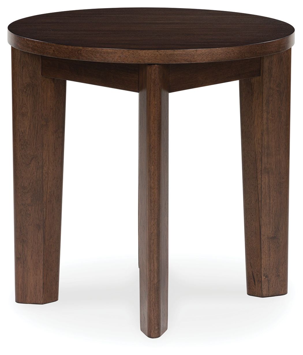 Korestone 2 - Dark Brown - Round End Table - Urban Living Furniture (Los Angeles, CA)