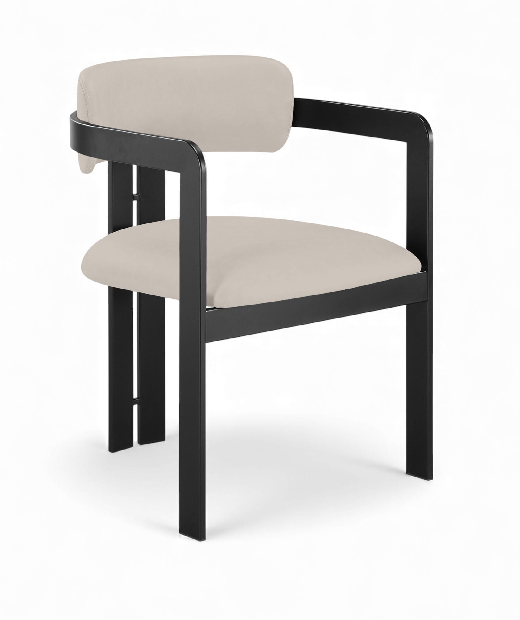 Aurum - Vegan Leather Upholstered Dining Chair (Set of 2) - Taupe