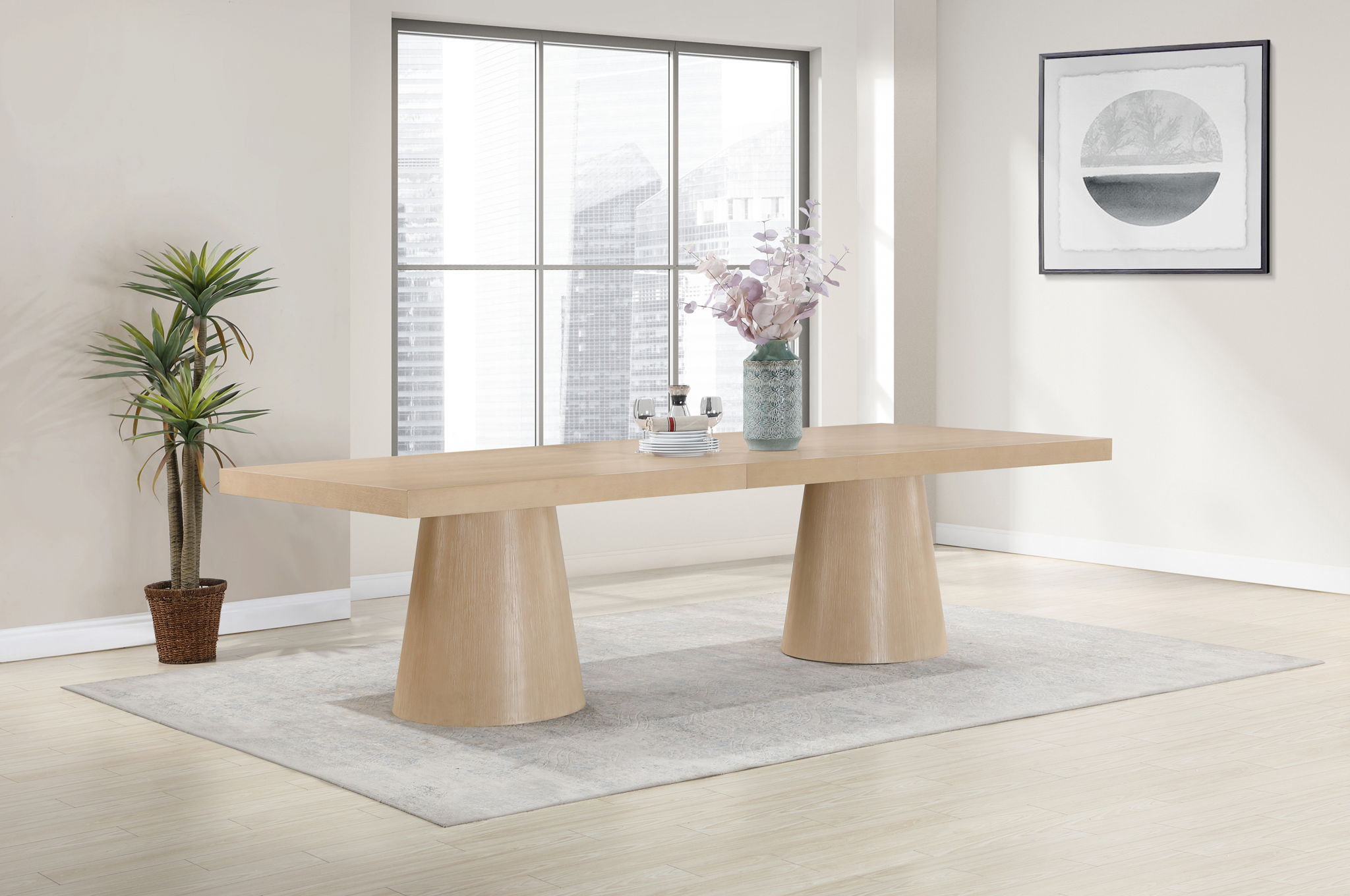 Tavolo - Oak Veneer Dining Table - Urban Living Furniture (Los Angeles, CA)