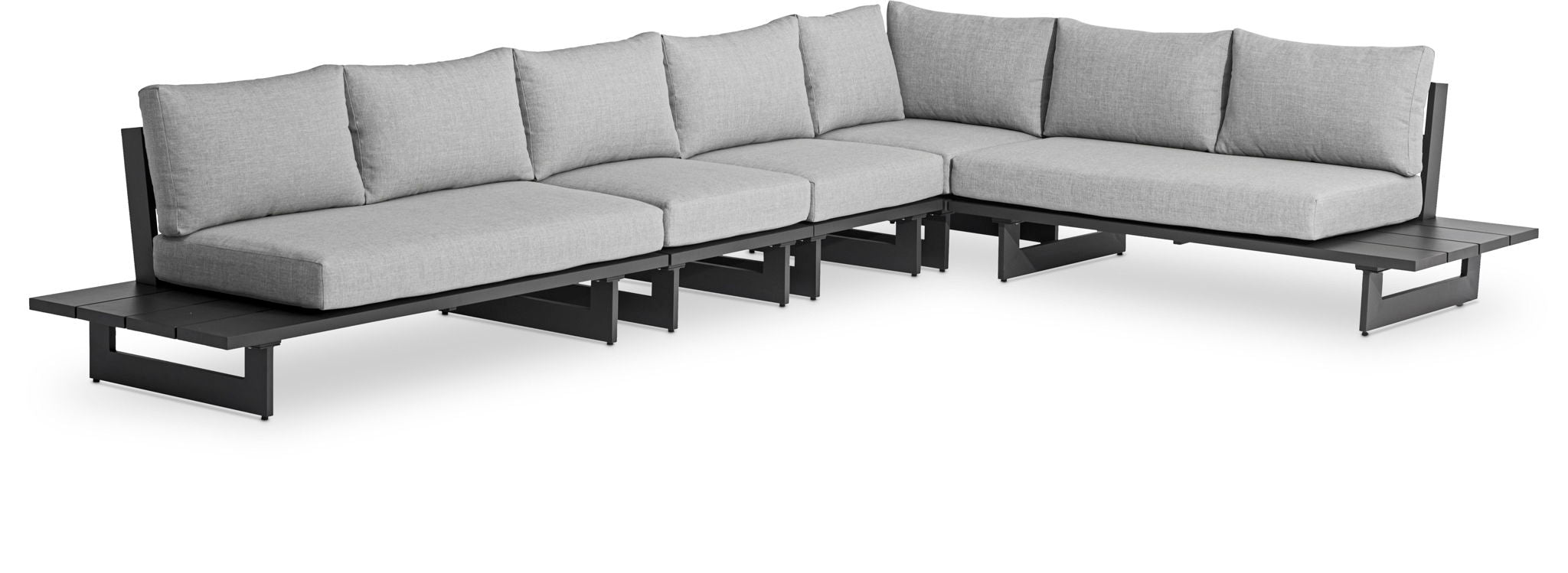 Maldives - 5 Piece Water Resistant Outdoor Patio Modular Sectional With Gray Base - Urban Living Furniture (Los Angeles, CA)