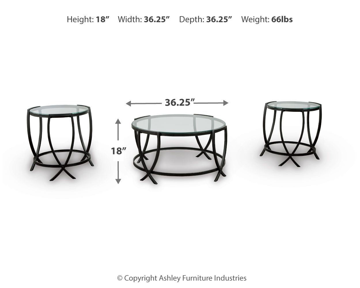 Tarrin - Occasional Table Set (Set of 3) - Black - Urban Living Furniture (Los Angeles, CA)
