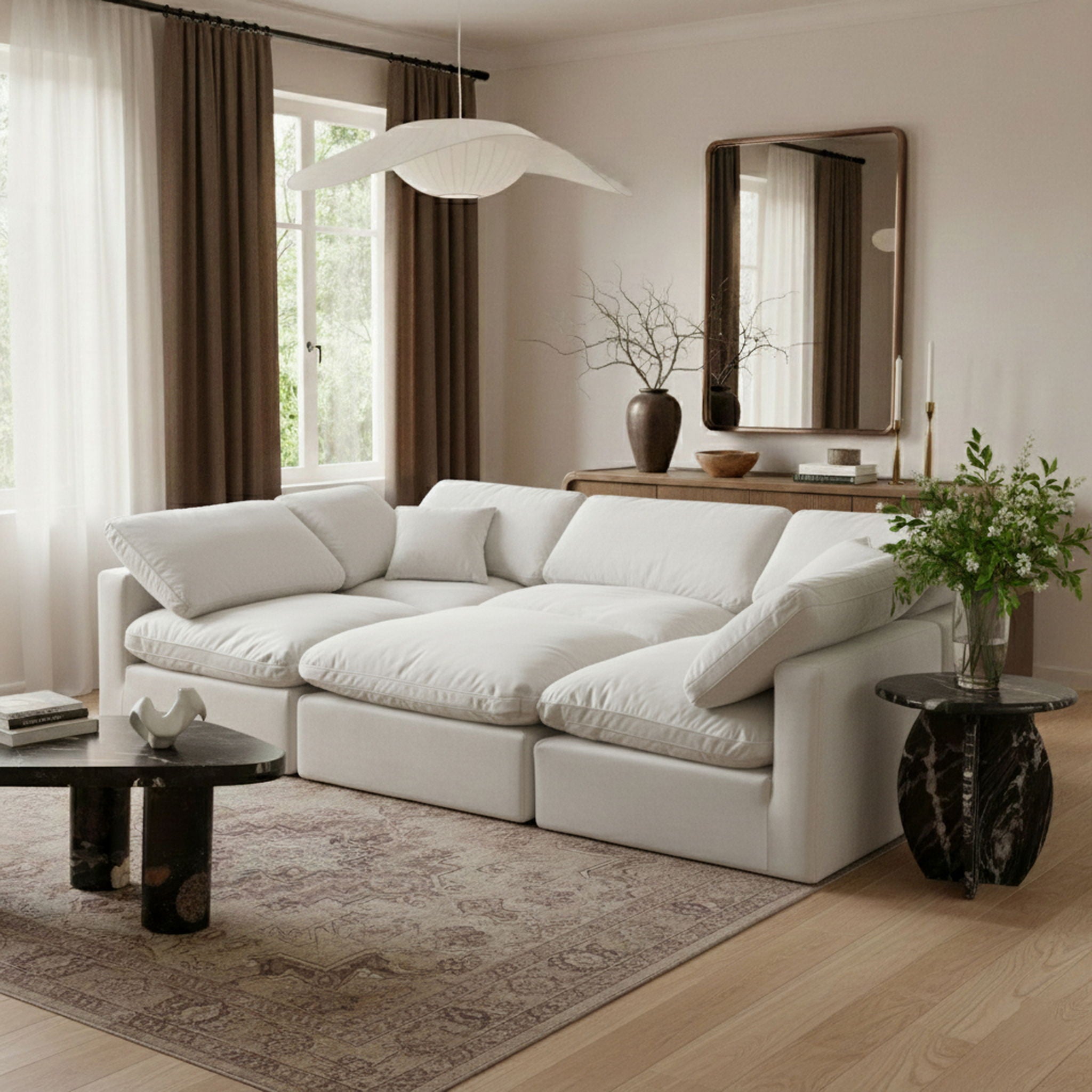 Indulge - Velvet 6 Piece Modular Sectional - Urban Living Furniture (Los Angeles, CA)